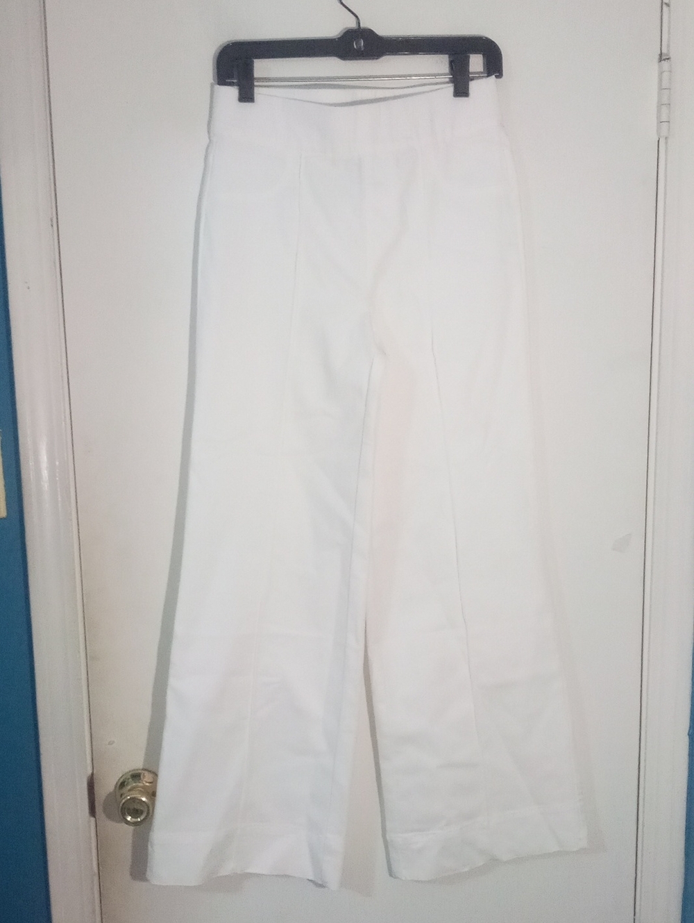 Nina Leonard Wide-Leg White Jeggings XS New NWOT Stretch